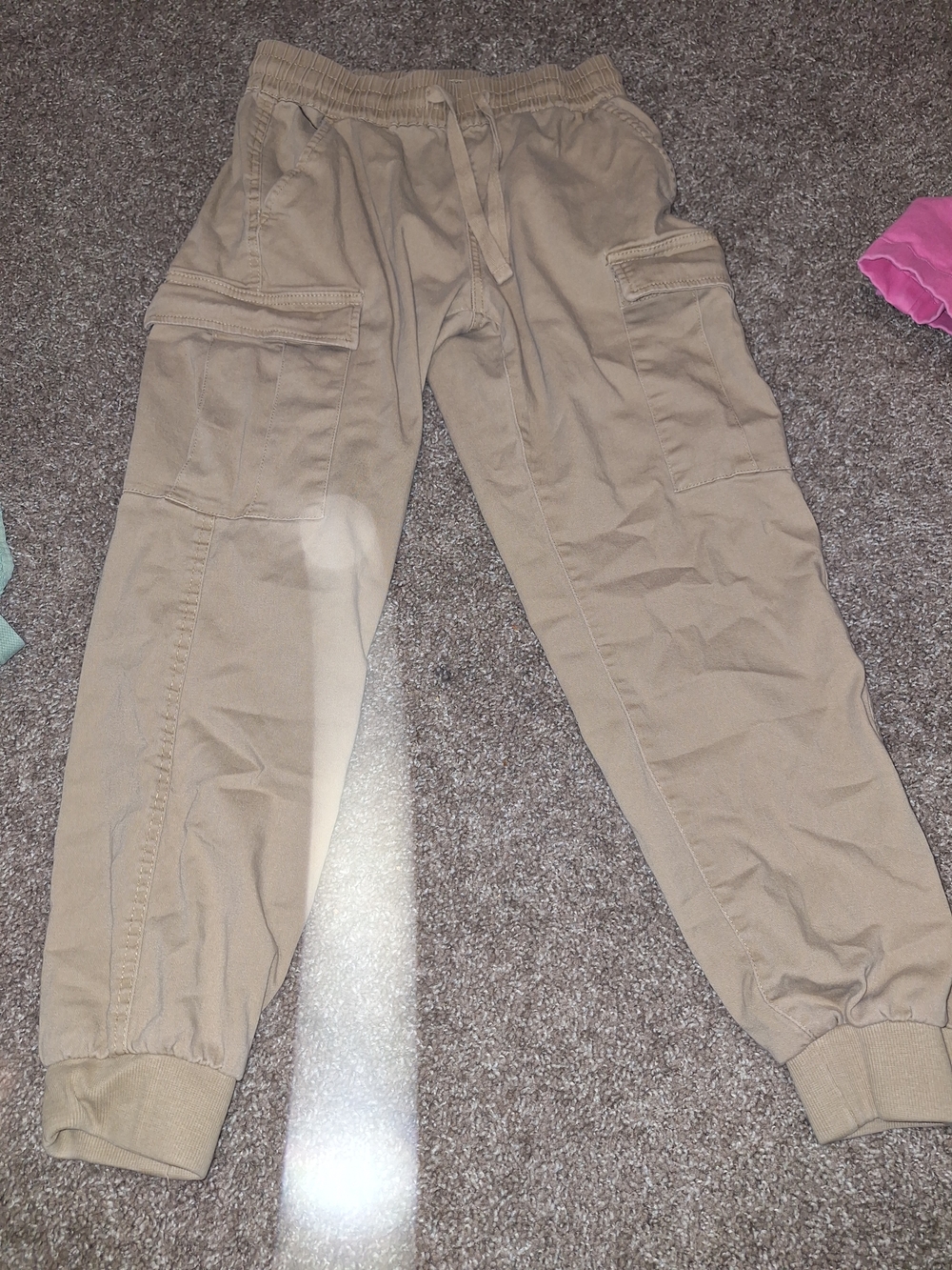 Streetwear Society Beige Cargo Jogger Pants